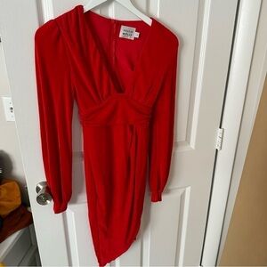 Red Long Sleeve Dress